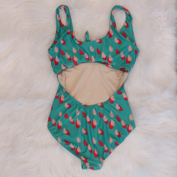 SOLD Bungalow Top Knot One Piece Swimsuit - Picture 3 of 7